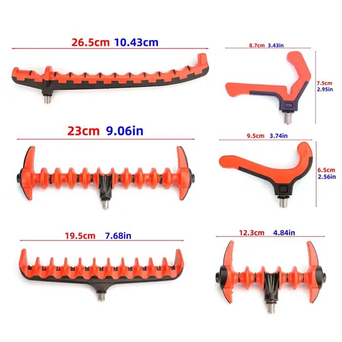 Support de canne feeder Hirisi AC206 rouge pour buzz bars et alarmes de touche - Accessoire terminal