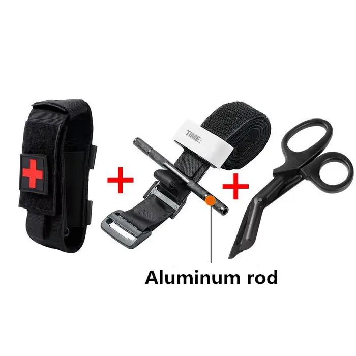 Garrot tactique aluminium réutilisable pour trousse de secours pêche et randonnée