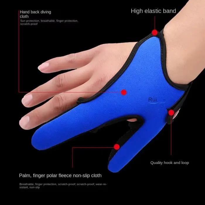 Gants de pêche anti-coupure protection solaire deux doigts confortables pour pêche cyclisme plein air occasions spéciales