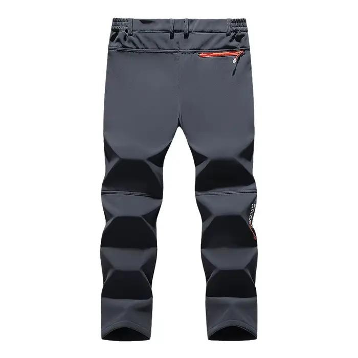 Pantalon thermique homme doublé polaire imperméable coupe-vent pêche camping grande taille