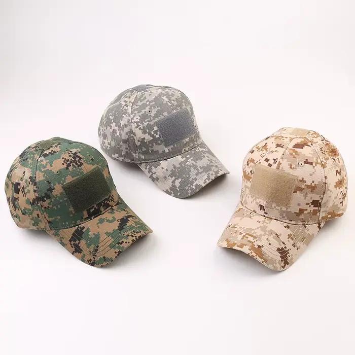 Casquette baseball camouflage tactique homme - Chapeau CP ajustable Velcro pour pêche et outdoor