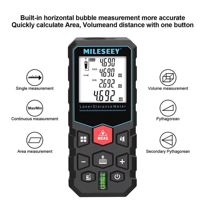 Télémètre laser MILESEEY X5 haute précision 40M à 100M - Mesure fiable pour pêche de précision
