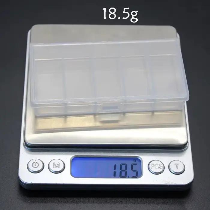 Boîte de rangement pêche 5 compartiments - Boîte à appâts plastique avec hameçons