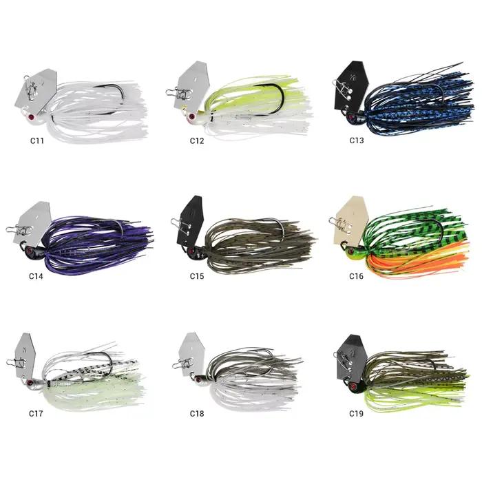 Leurre Chatterbait Noeby pour Brochet et Perche, leurre vibrant avec hameçon Stinger, 10.5g à 35g pour