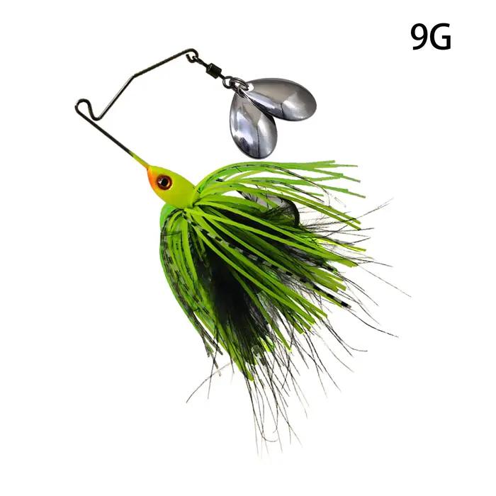 Leurre spinner bait Mycena 7G/9G pour brochet et perche - Chatter bait avec lame vibrante