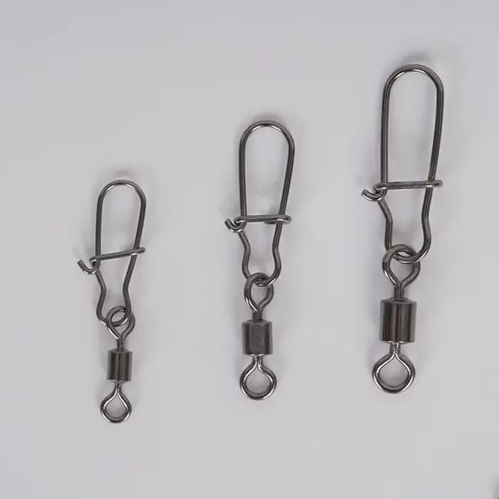 Émerillons roulements acier inoxydable avec clips et boîte - Accessoires pêche leurres montages professionnels