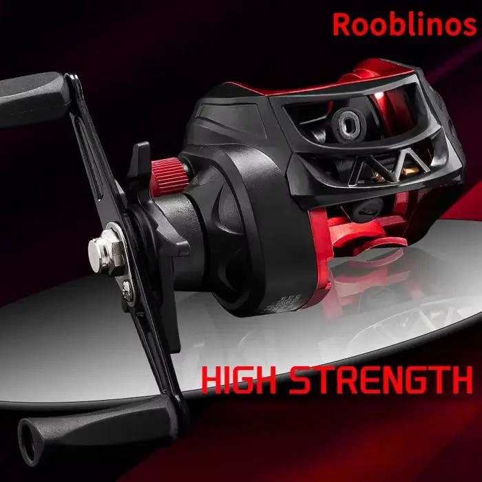 Moulinet Robbinos Billings Baitcasting Reel BR Series Pour Pêche en Bateau Plage Rocher Lac Occasionnels et Sportifs