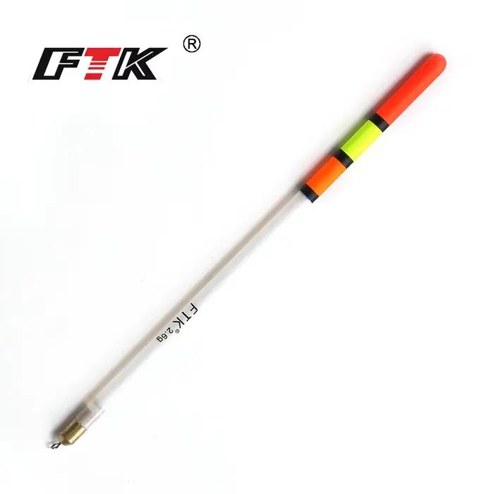Flotteurs pêche carpe plastique transparent FTK 10 pièces lot mixte tailles 1.5g à 3.0g pour pêche au coup