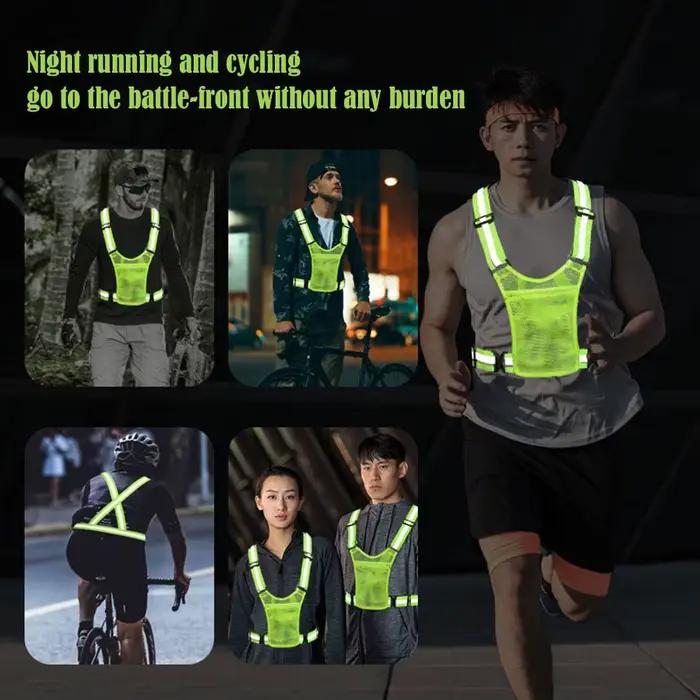 Gilet de sécurité réfléchissant avec rangement - Veste ajustable légère pour pêche, cyclisme et sports outdoor