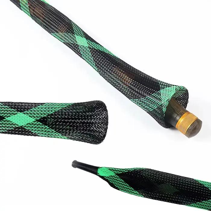 Protège canne pêche filet tressé - Housse canne spinning casting glace protection transport