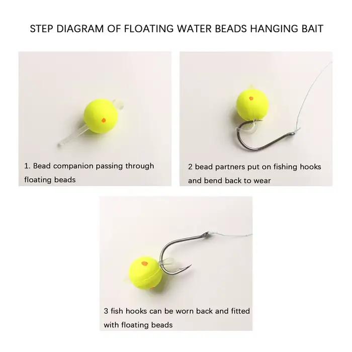 Flotteurs bicolores EPS 20PCS - Billes de flottaison ultra-légères pour pêche fine et précise