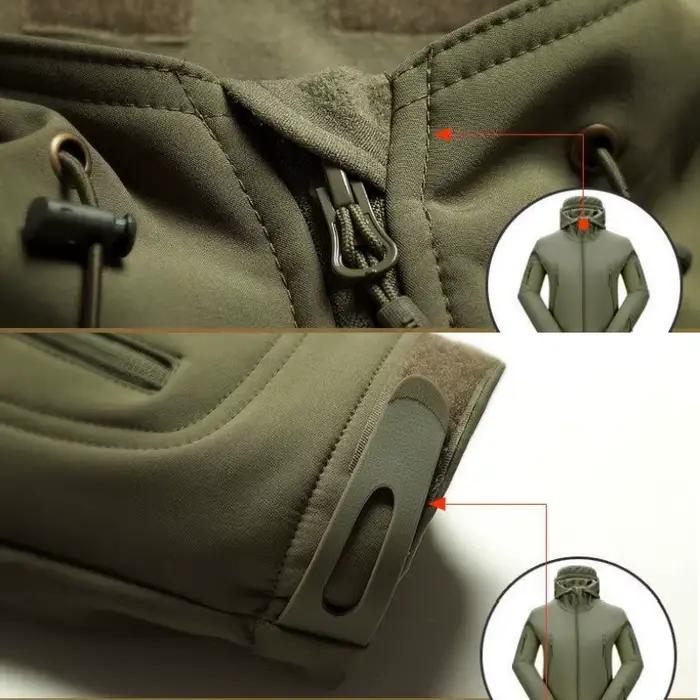 Veste softshell peau de requin homme - Imperméable sportive pour pêche en moto et activités outdoor