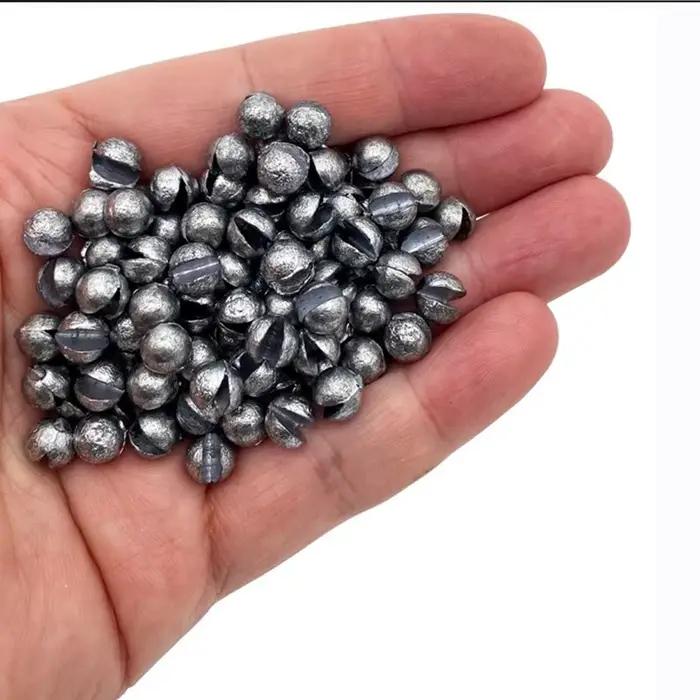 Plombs fendus extra souples 50g assortis 0.2g à 1.0g pour pêche au flotteur montages légers occasions spéciales pêcheur expérimenté
