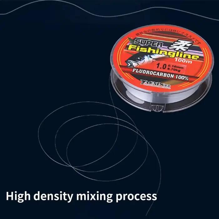 Ligne de pêche nylon transparente Super Strong 500m pour eau douce et mer - 0.18mm à 0.23mm