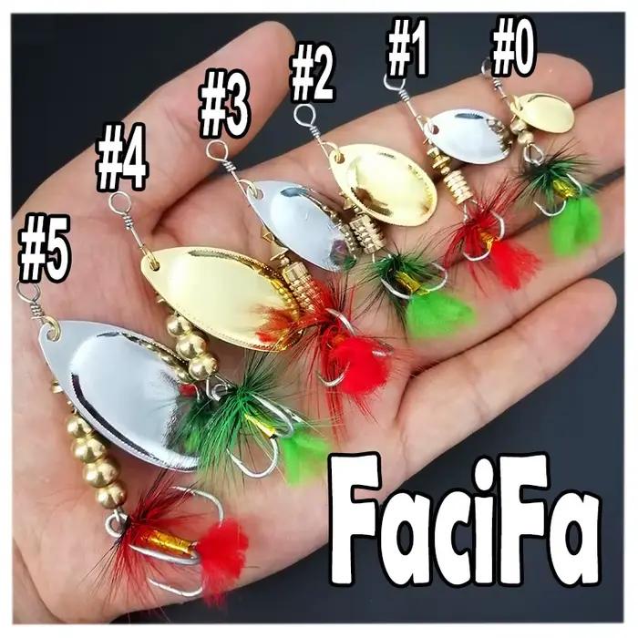 Leurre métal spinner cuillère pour carpe et brochet, appât artificiel avec hameçon triple pour la pêche