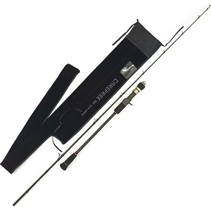 Canne pêche carbone slow jigging mer - 1.68-1.95m puissance M ML pour bateau haute mer spinning
