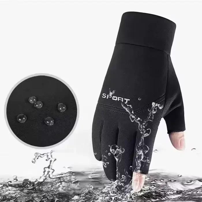 Gants pêche hiver chauffants anti-dérapants écran tactile pour hommes et femmes pêche sportive
