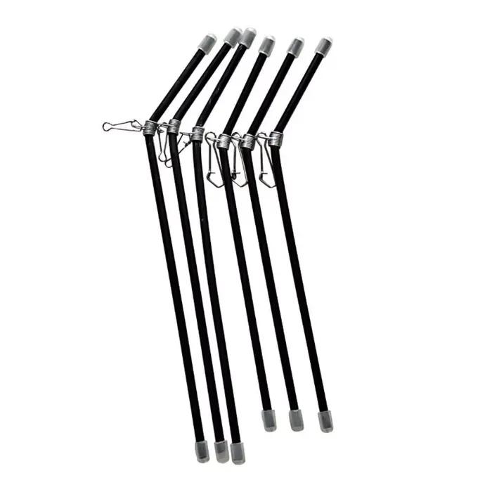 5 connecteurs anti-emmêlement pour feeder - Supports pipe balance pêche 22cm noir équipement montage