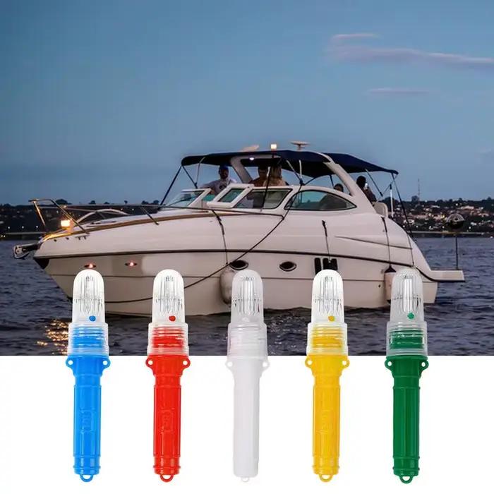 Flamme LED pêche bateau étanche - Appât lumineux nocturne pour attirer poissons, sécurité navigation