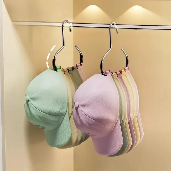 Porte-chapeaux anneau cercle durable accroche non marquant pour rangement pêche accessoires