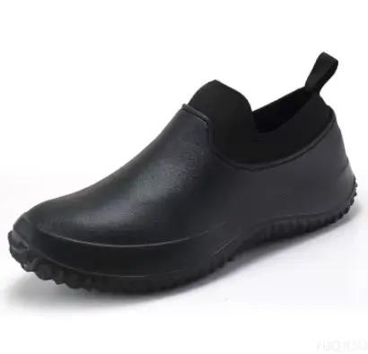 Bottes de pêche courtes homme caoutchouc imperméables confort antidérapantes travail chef pluie extérieur