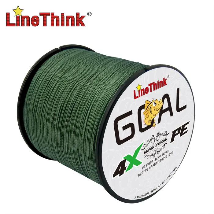 Ligne de pêche tressée 4 brins GOAL 300m durable et résistante pour la pêche en mer