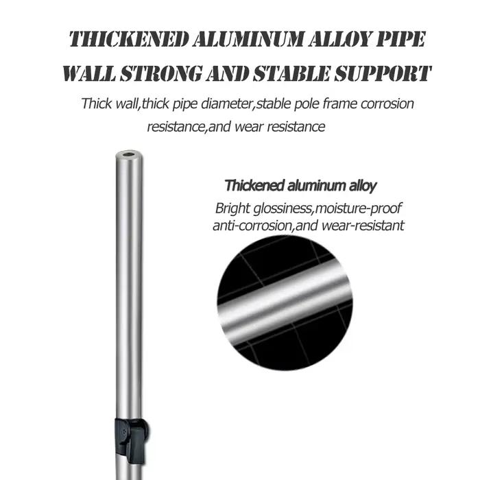 Support de canne à pêche télescopique en alliage d'aluminium renforcé - Porte-canne robuste pour pêche fixe