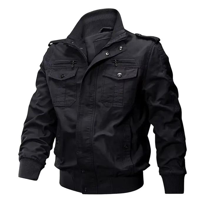 Veste bomber pêche printemps-automne - Coupe-vent camouflage cargo pour pêcheur