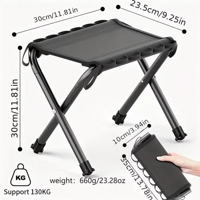Chaise pêche imperméable A79E portable pliable tabouret camping antidérapant siège pique-nique outil extérieur