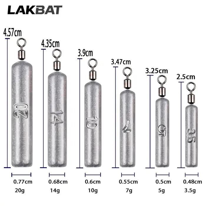 Plombs de pêche goutte d'eau LAKBAT 3.5g 5g 7g 10g 14g 20g pour pêche en mer variété poids usages occassions spéciales