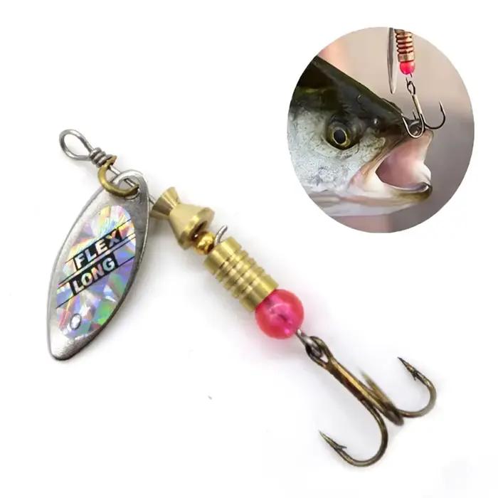 Leurre métal cuillère spinner 10 pièces pour brochet - Kit leurres artificiels wobblers crankbaits pêche carnassiers