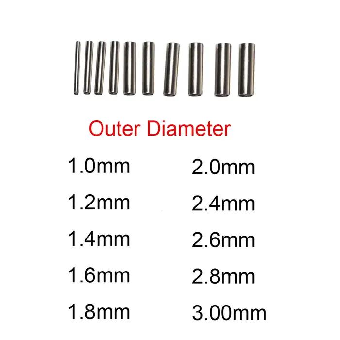 Manchons de sertissage cuivre ronds pour ligne de pêche connecteur tubes aluminium 1.0mm-2.8mm accessoire pêche mer occasions spéciales