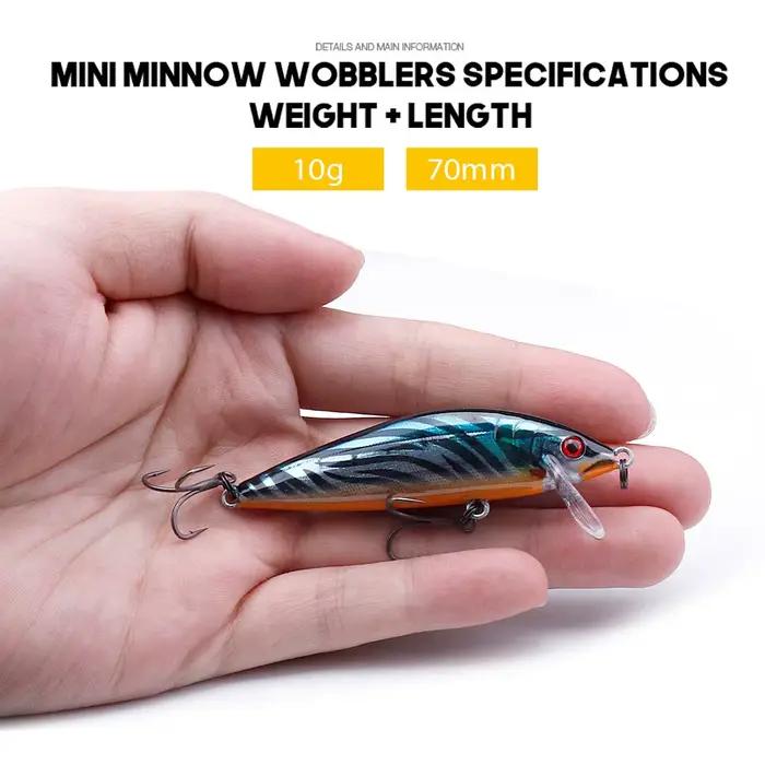 Leurre dur VTAVTA Sinking Minnow 7cm pour truite, brochet et pêche en mer - Leurres carnassiers