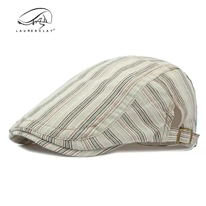 Chapeau newsboy pêche vintage - Flat cap irlandais pêche chasse ajustable respirant