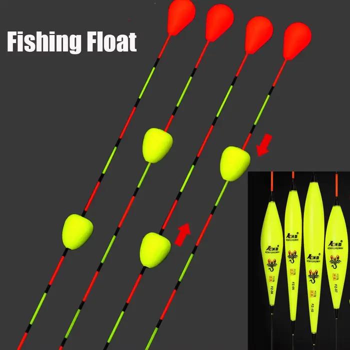 Flotteur de pêche composite nano perlé coulissant avec bille attractif pour montages esches flottantes