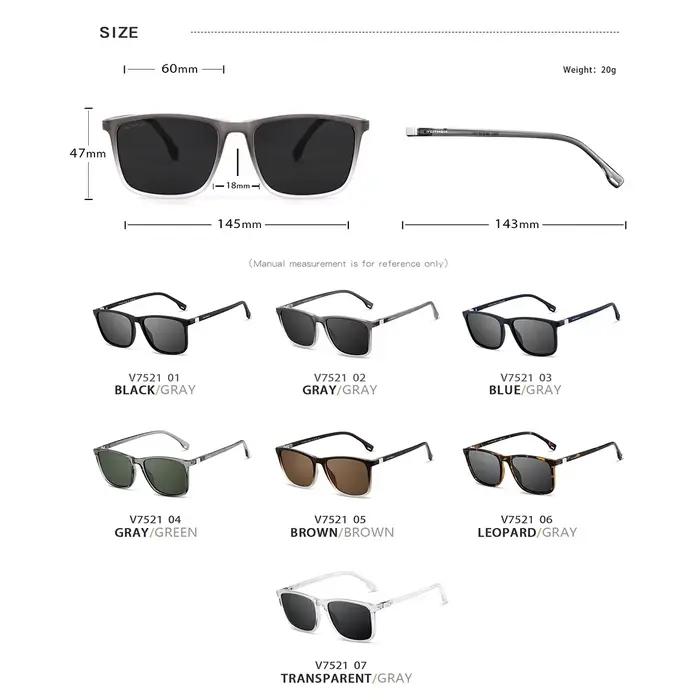 Lunettes de soleil rétro VEITHDIA TR90 polarisées pour pêche - Modèle 7521 unisexe verres UV400 vintage