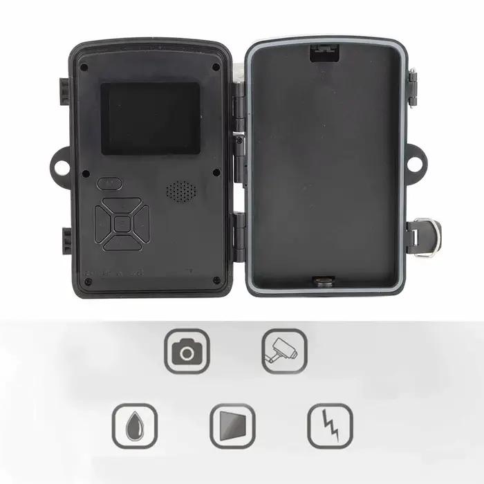 Caméra HD vision nocturne IR écran 2.0" - IP66 étanche 1080P pour chasse extérieure faune