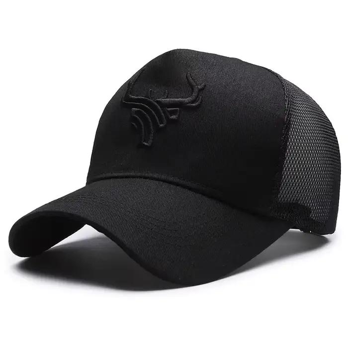 Casquette pêche broderie bois d'animaux ajustable protection UV été pêche en forêt