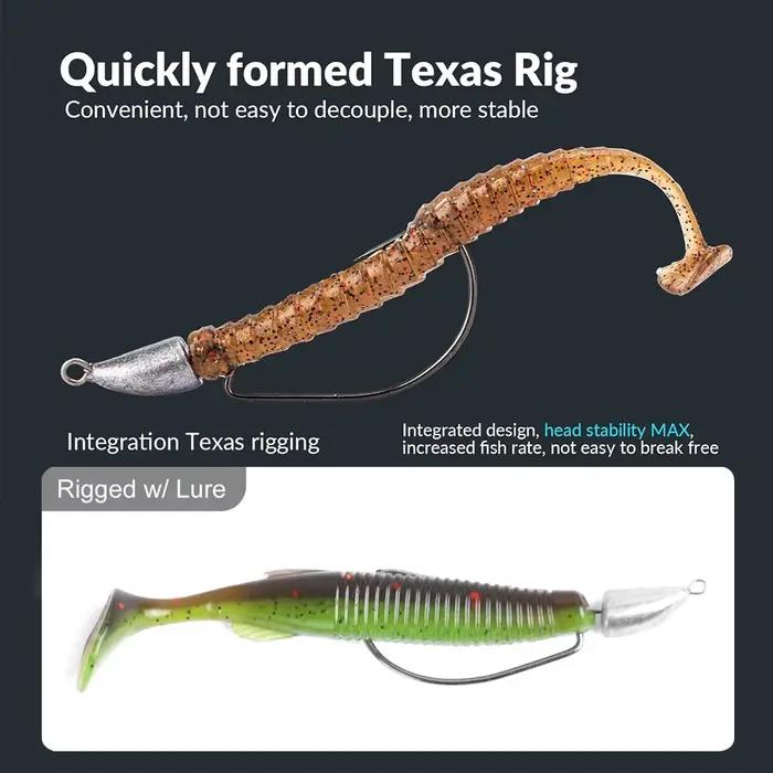 10 hameçons jig head métal 3.5g à 20g - poids texas rig pour pêche leurres souples