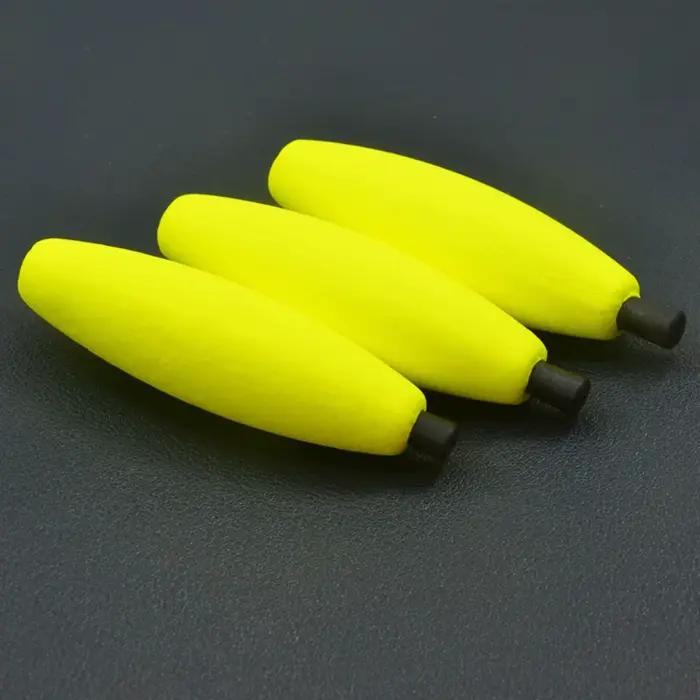 10 flotteurs de pêche en mousse dure avec bouchon pipe pour mer et rivière - S M L XL - Léger et flottable
