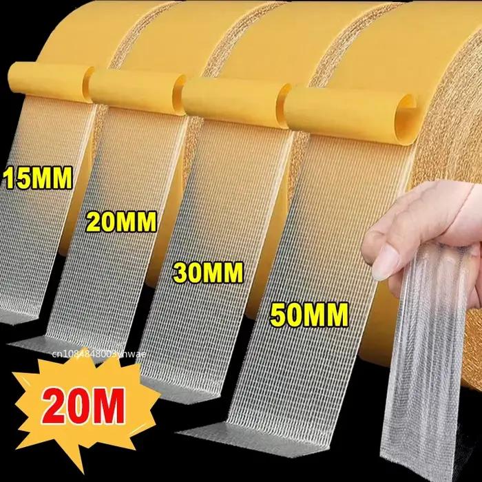 Ruban adhésif double face haute viscosité pour équipement pêche - Grille fibre transparente étanche
