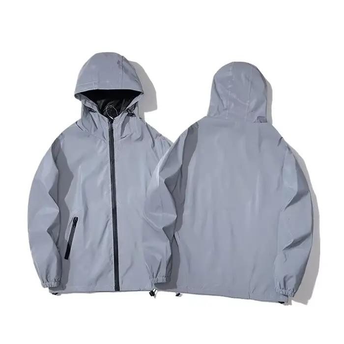 Veste de pêche réfléchissante pour couple - Veste polyester lumineuse pêche nocturne sécurité