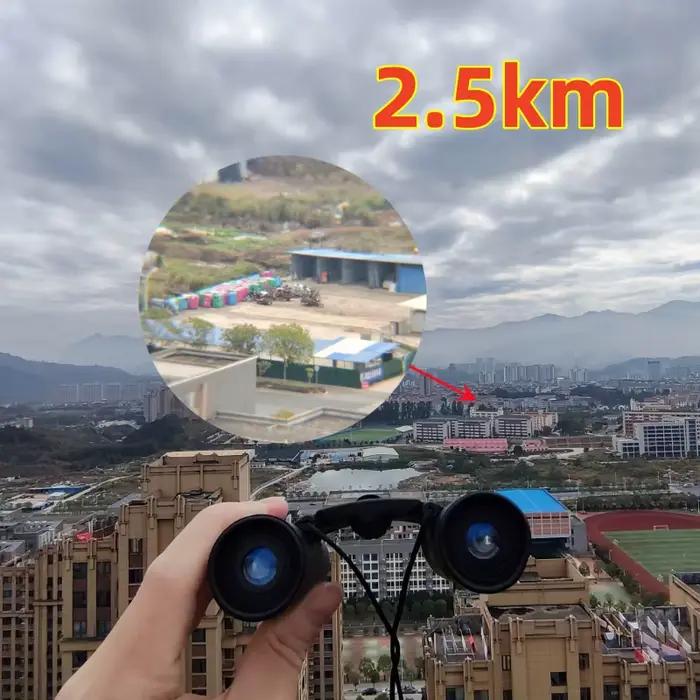 Jumelles BAK4 9000x25 pliantes étanches pour observation pêche sportive et extérieur