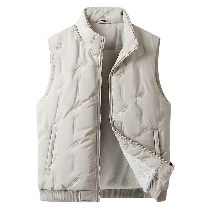 Veste matelassée homme grande taille 8XL à 10XL en polyester avec col rabattu pour automne et hiver occassions quotidiennes