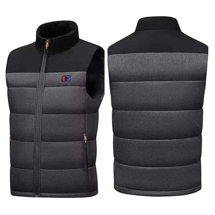 Veste chauffante homme à col roulé 11 zones de chaleur rechargeable USB pour pêche hiver grandes excursions extérieures