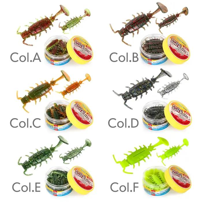 Leurres artificiels bass carpe perche alien bug senteur crevettes appâts plastique souple