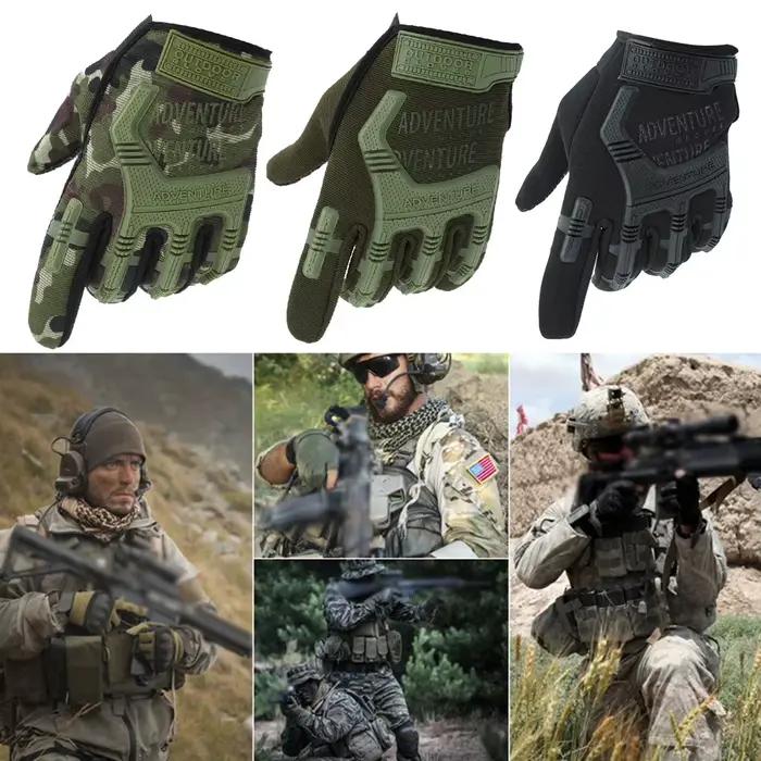 Gants tactiques renforcés doigts complets pour pêche extrême et conditions difficiles