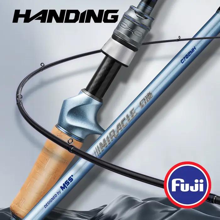 Canne BFS HANDING Miracle 90g ultra-légère - Blank 40T carbone, guides Fuji A - Sensibilité extrême