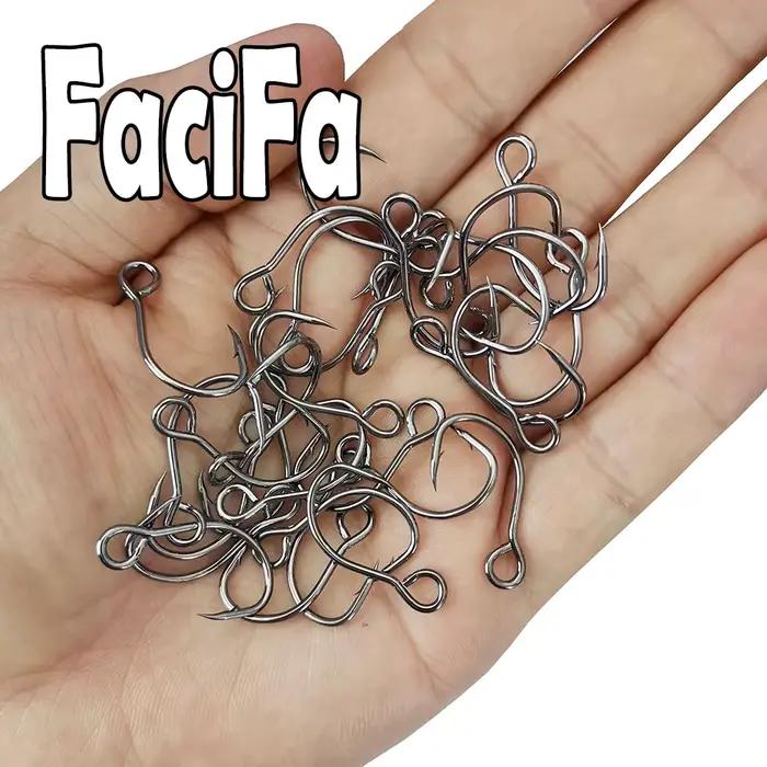 20 ou 100 hameçons pêche gros œillet simple pour crankbait minnow wobblers leurres appâts