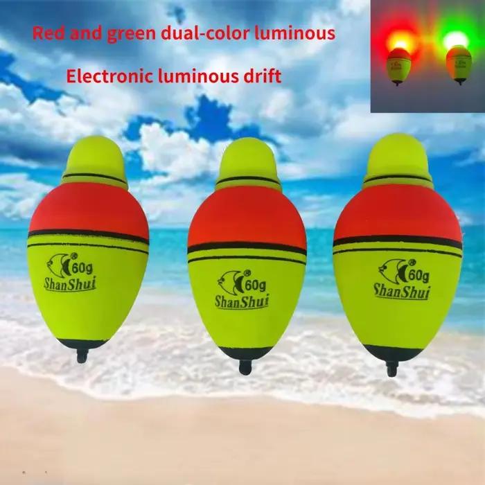 Flotteurs lumineux pêche de nuit 2 à 4 pièces en mousse Eva, 30 à 100g, pour